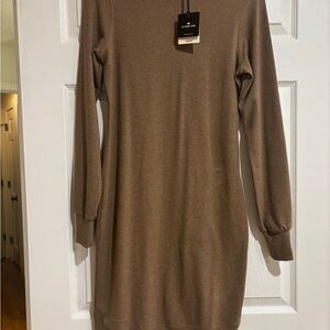 The Normal Brand Chocolate Long Sleeve Dress